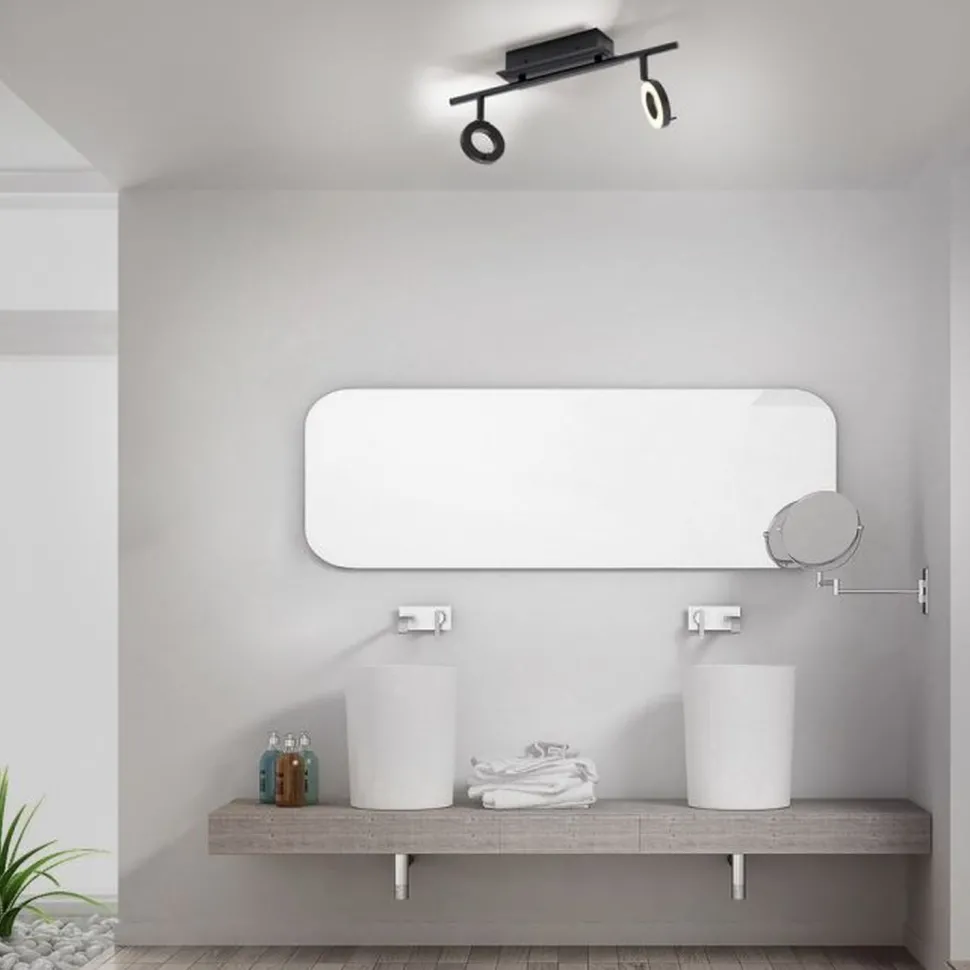 Flexibler LED Deckenspot Anthrazit IP44 50 cm blendarm