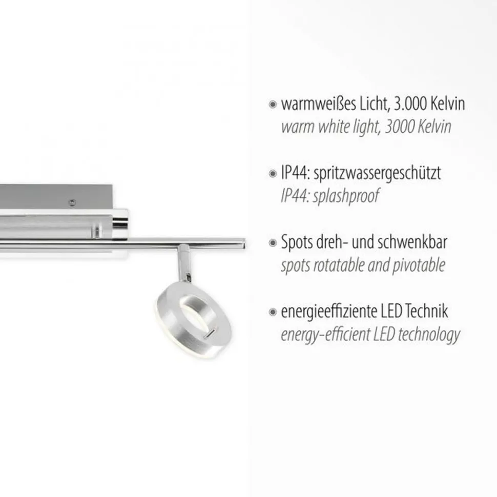 Flexibler LED Deckenspot in Aluminium IP44 L:50,5 cm