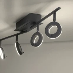 Flexibler LED Deckenstrahler Anthrazit IP44 94 cm 26 W