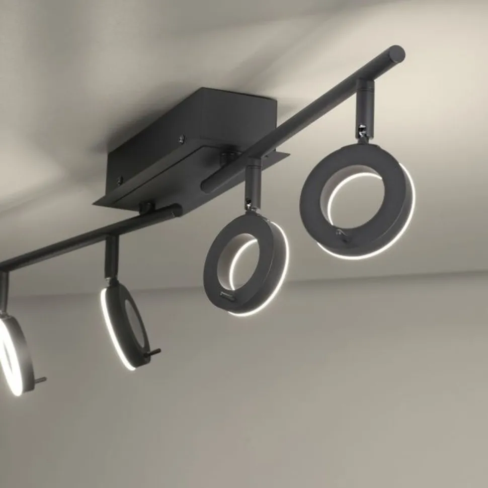 Flexibler LED Deckenstrahler Anthrazit IP44 94 cm 26 W