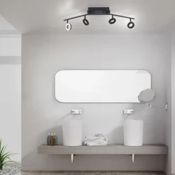 Flexibler LED Deckenstrahler Anthrazit IP44 94 cm 26 W