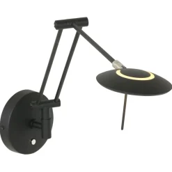 Flexibler LED Wandstrahler Schwarz dimmbar