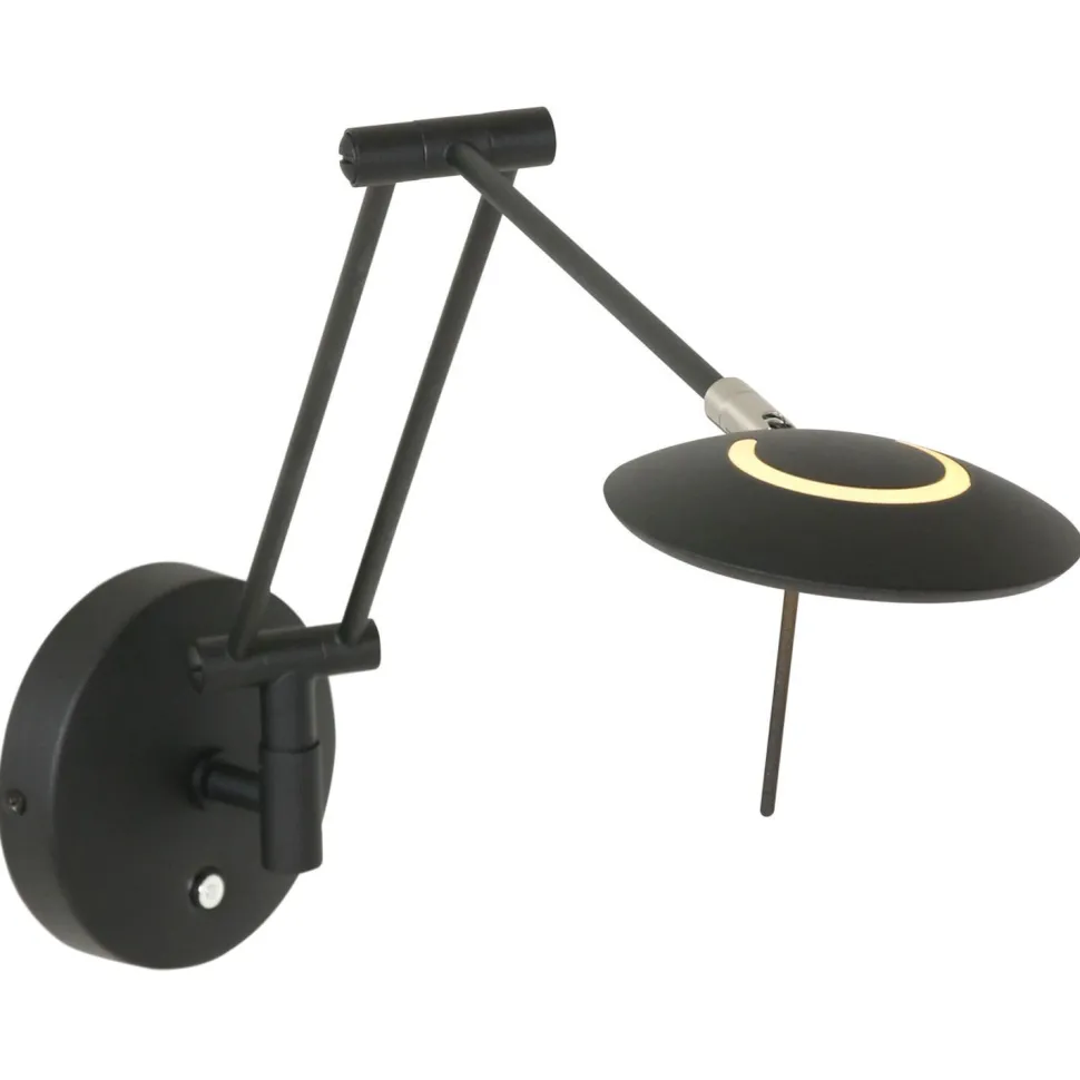 Flexibler LED Wandstrahler Schwarz dimmbar