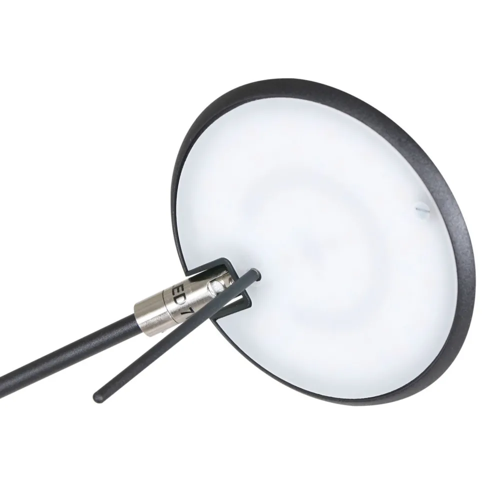 Flexibler LED Wandstrahler Schwarz dimmbar