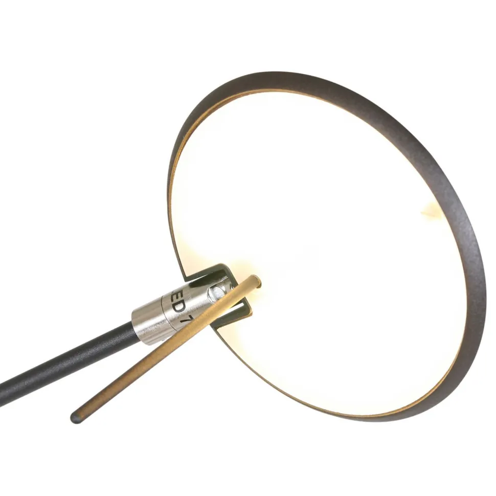 Flexibler LED Wandstrahler Schwarz dimmbar