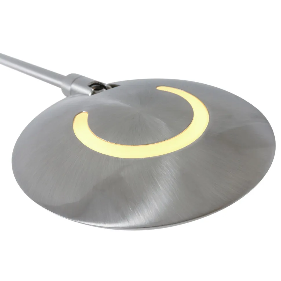 Flexibler LED Wandstrahler in Stahl mit Stecker dimmbar