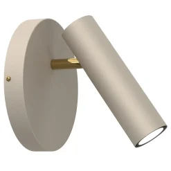 Flexibler Wandspot Beige Gold GU10 H:19,5 cm elegant