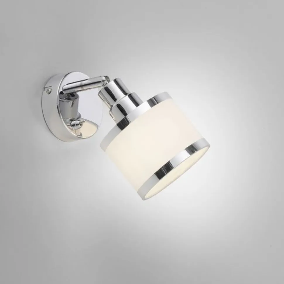 Flexibler Wandstrahler Chrom Metall E14 blendarm