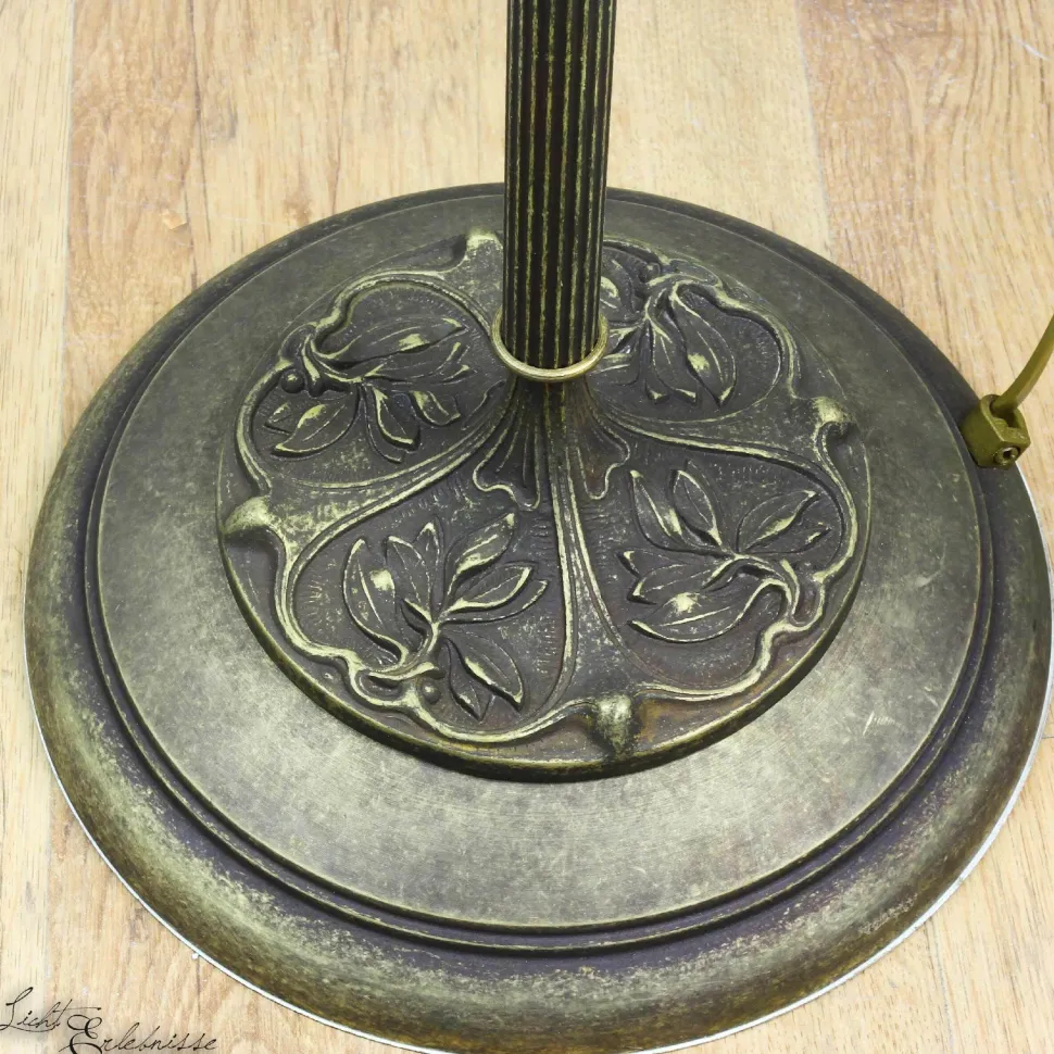 Florale Stehleuchte Weiß