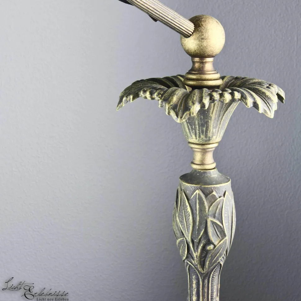 Florale Stehleuchte Weiß