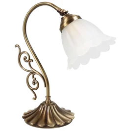 Florale Tischleuchte Nachttischlampe E14