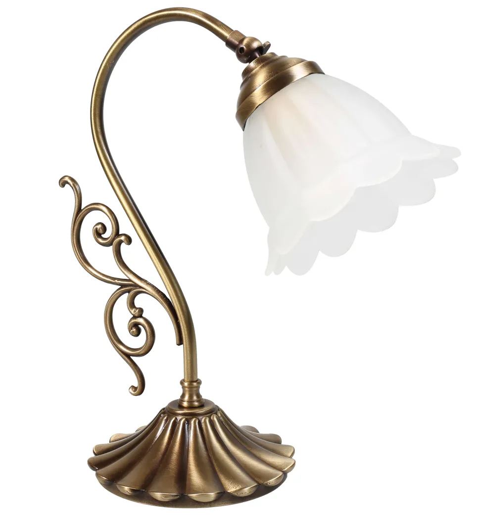 Florale Tischleuchte Nachttischlampe E14