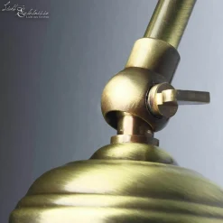 Florale Wandlampe Bronze Hell