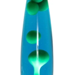 Fröhliche Lavalampe Blau Grün 40cm G9 Retro ANGELINA