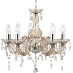 Funkelnder Kronleuchter Glas Kristall Ø 48 cm 5x E14