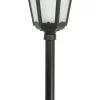 Garten Stehlampe Schwarz Aluminium Glas 85cm