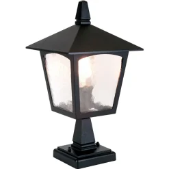 Gartenlaterne Schwarz Aluminium klein H:31,5cm