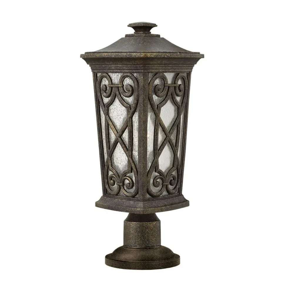 Gartenleuchte Braun Aluminium Regenglas Weg außen