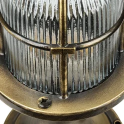 Gartenleuchte Messing 28cm hoch rostfrei SANTORIN