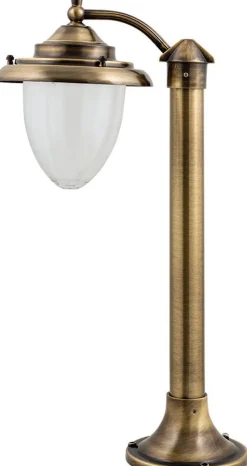 Gartenleuchte Messing Glas Maritim H:55cm GREVENA