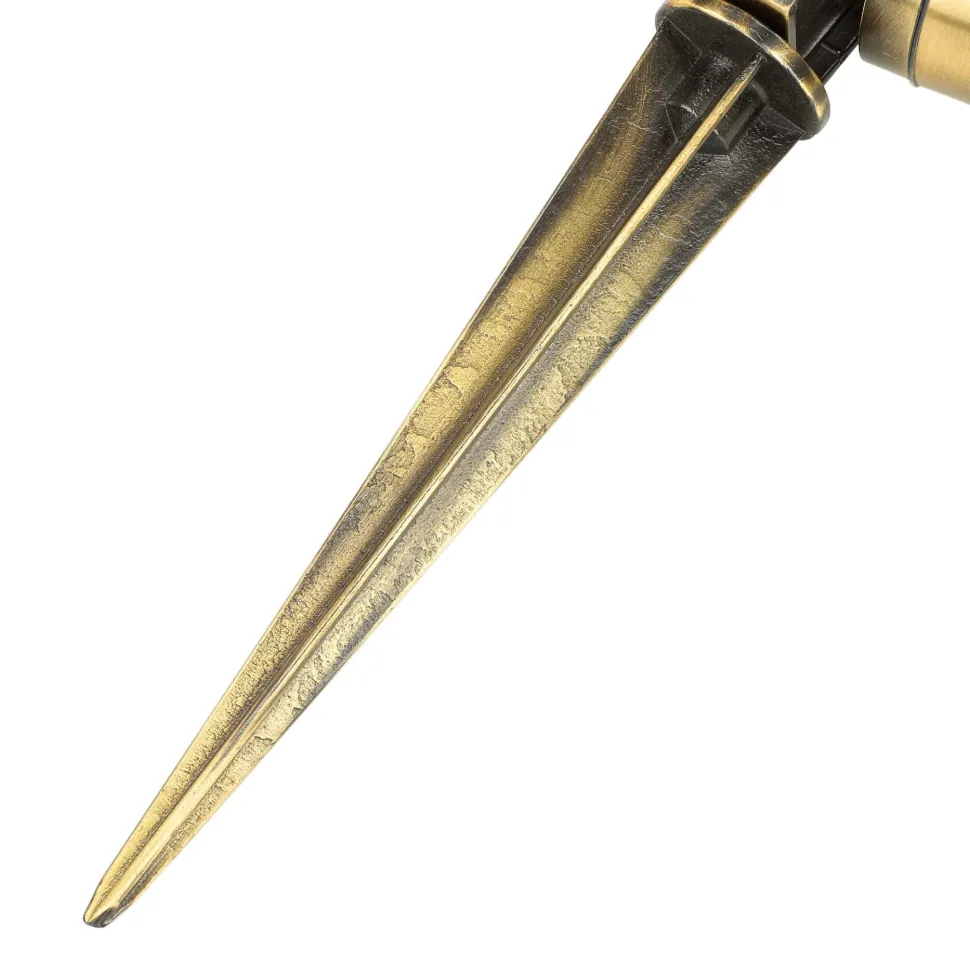 Gartenstrahler mit Erdspieß Messing massiv GU10 IP64