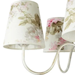 Geblümter Kronleuchter LOREN Esstisch Stoff 5-flmg