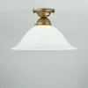 Gemütliche Deckenlampe Berliner Messing Glas Ø30 cm E27