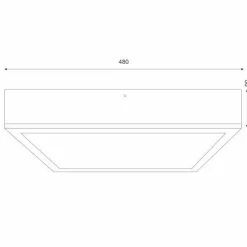 Gemütliche Deckenleuchte Pinie Glas B:48 cm E27 4-flmg