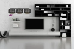 Gemütliche Hängelampe Stoff Graphit Muster E27 L:100 cm