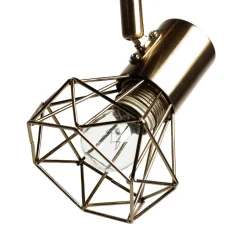 Geometrischer Spot Metall Retro in Messing vielseitig MIA