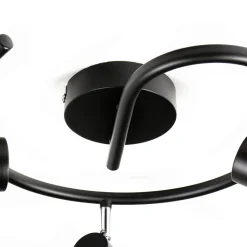 Geometrischer Spot Schwarz Metall Retro vielseitig MIA