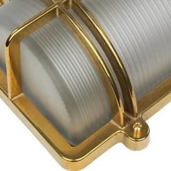 Glanzvolle Schiffslampe TOMASO Messing IP54