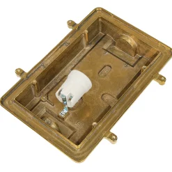 Glanzvolle Schiffslampe TOMASO Messing IP54