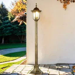 Gold Antike Wegeleuchte MILANO 1m hoch rustikal