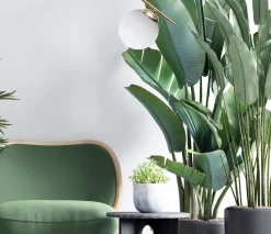 Goldene Pendelleuchte Glas blendarm L:15 cm E27 Metall