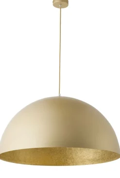 Goldene Pendelleuchte Loft E27 Metall Ø90 cm rund