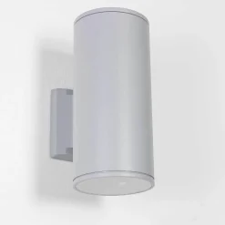 Graue Außenlampe HAMBURG 24cm hoch Up Down modern