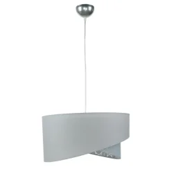 Graue Hängelampe Stoff Spitze SELMA Schlafzimmer