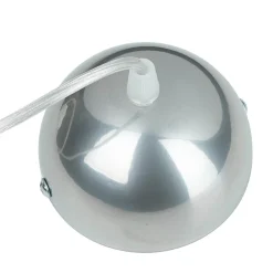 Graue Hängelampe Stoff Spitze SELMA Schlafzimmer