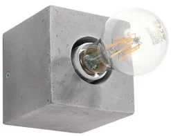 Graue Wandleuchte Beton eckig Modern dekorativ LABERIA