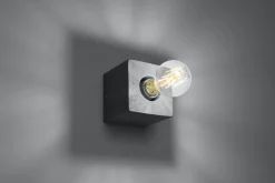 Graue Wandleuchte Beton eckig Modern dekorativ LABERIA