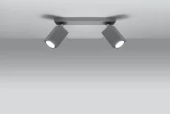 Grauer Strahler L:30cm Modern Metall FALERIA Wohnzimmer