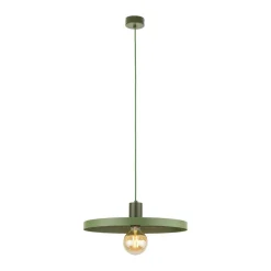 Grüne Hängelampe E27 Ø40 cm rund Vintage Metall