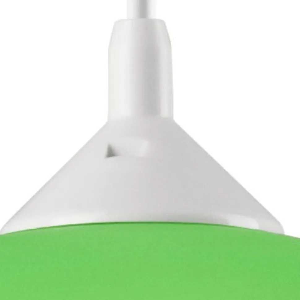 Grüne Kinderzimmerlampe rund Mädchen farbenfroh