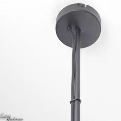 Große Deckenlampe Schwarz Gold VIPER flexibel 170cm