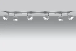 Große Deckenlampe Weiß 120 cm lang 6x GU10