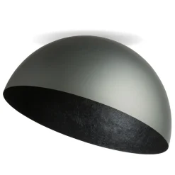 Große Deckenleuchte Loft Silber Metall E27 rund Ø70 cm