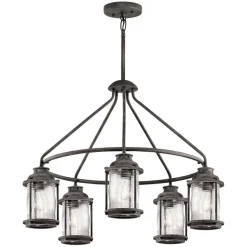 Große Hängeleuchte außen Ø66cm dekorativ LIETUS