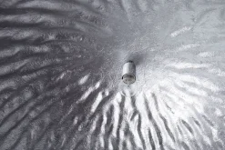 Große Hängeleuchte Ø70cm rund Modern Design Silber