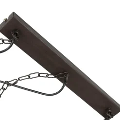 Große Hängeleuchte 3xE27 L:72cm Echt Holz HAKON